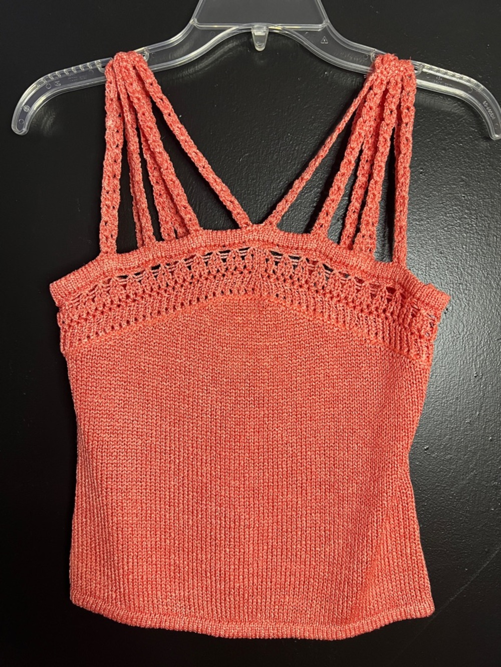 NY&Co Coral Knit Strappy Tank Top - Picture 1 of 4